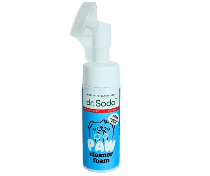 Nenuplaunamas pėdučių šampūnas su silikoniniu aplikatoriumi 150 ml