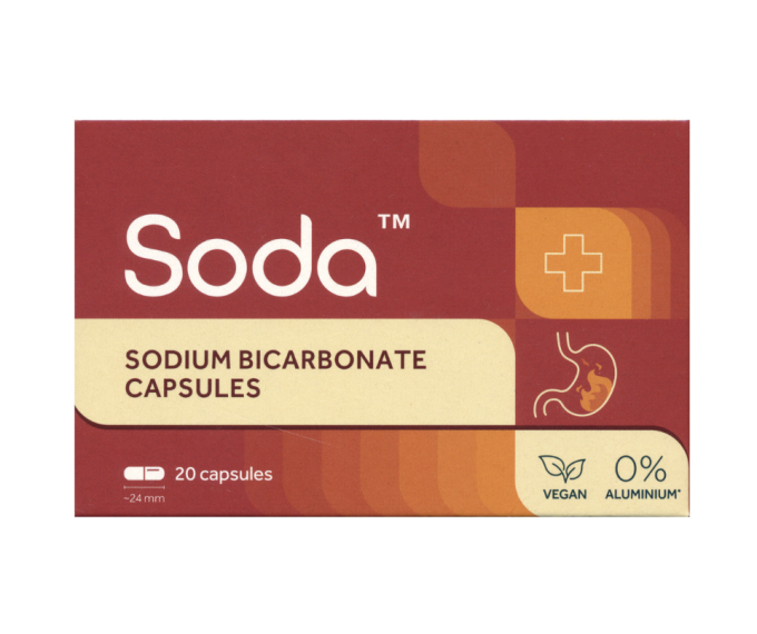 SODIUM BICARBONATE CAPSULES 20 vnt