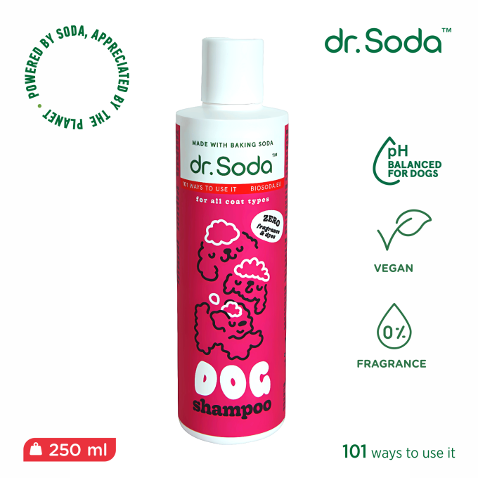 Švelnus šunų šampūnas visiems kailio tipams